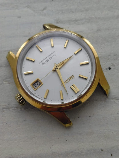 King Seiko 44KS – Ref. 4402-8000 – Caliber 4402A, manual wind with hacking seconds, Daini Seikosha – medallion case back – September 1966 – freshly serviced