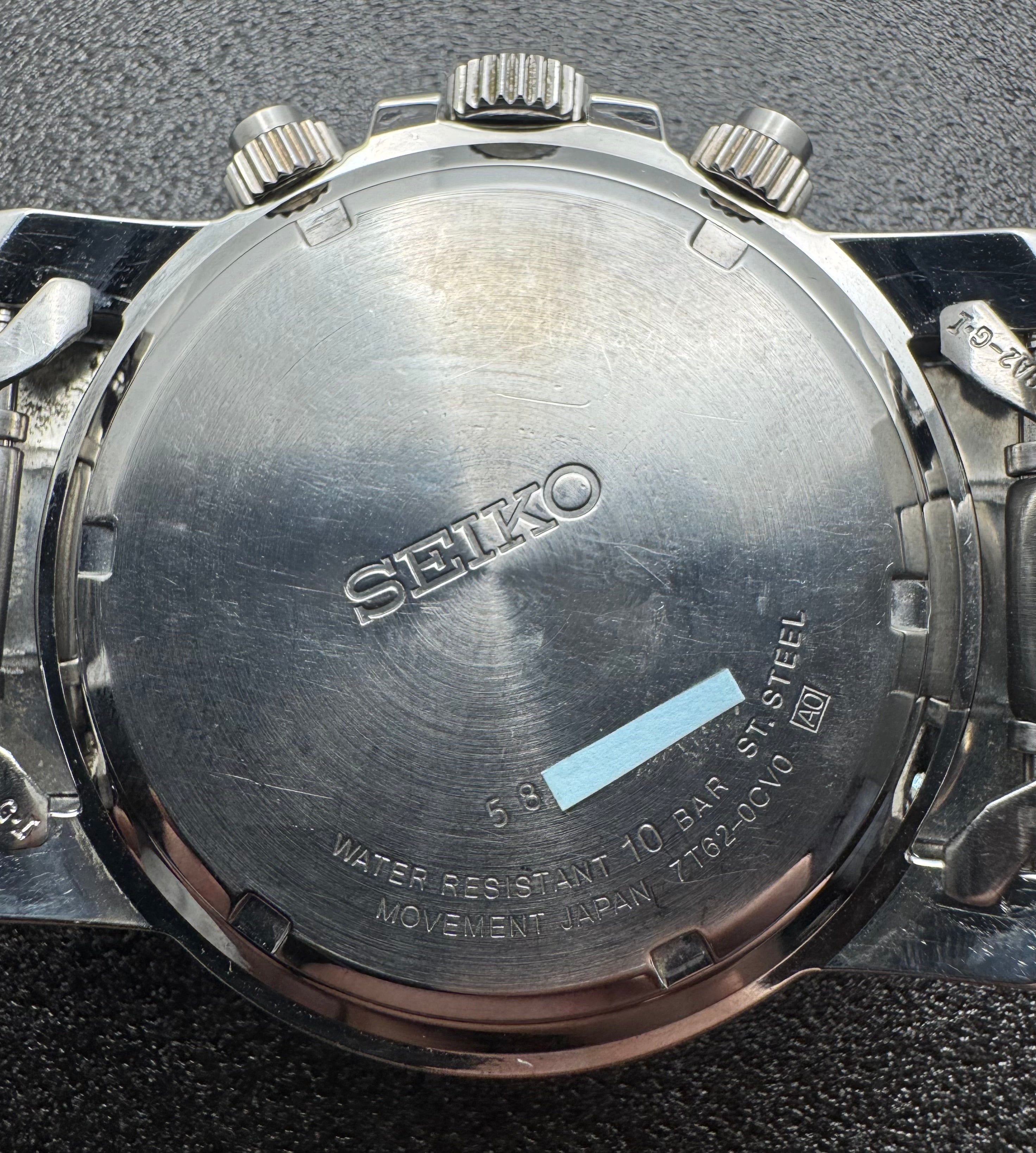 Seiko Chronograph 7T62-0CV0 (Japan, August 2005) – Japanese