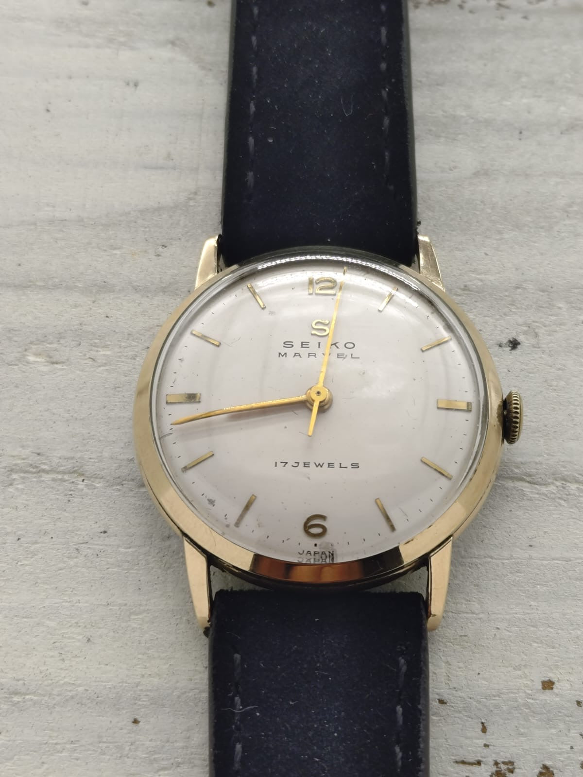 Seiko Marvel – Ref. J13010 – Manual wind, 17 jewels, Suwa Seikosha – 14K gold-filled – January 1958 – freshly serviced