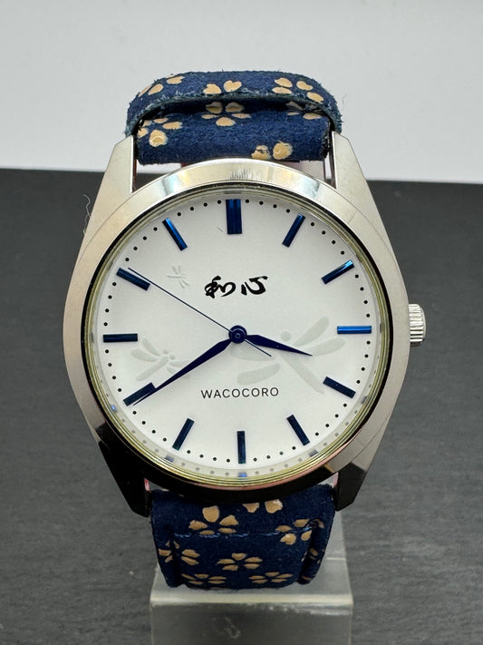 Wacocoro „Dragonfly Dial“ – Japanische Designuhr mit Uda-Inden Lederarmband – Full Set (November 2025, ungetragen)