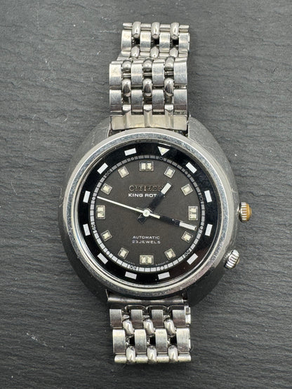 Citizen King Rotor Automatic 23 Jewels – Ref. 4-640055TA – Cal. 6400 – Juni 1969 JDM-Modell, in Japan revidiert
