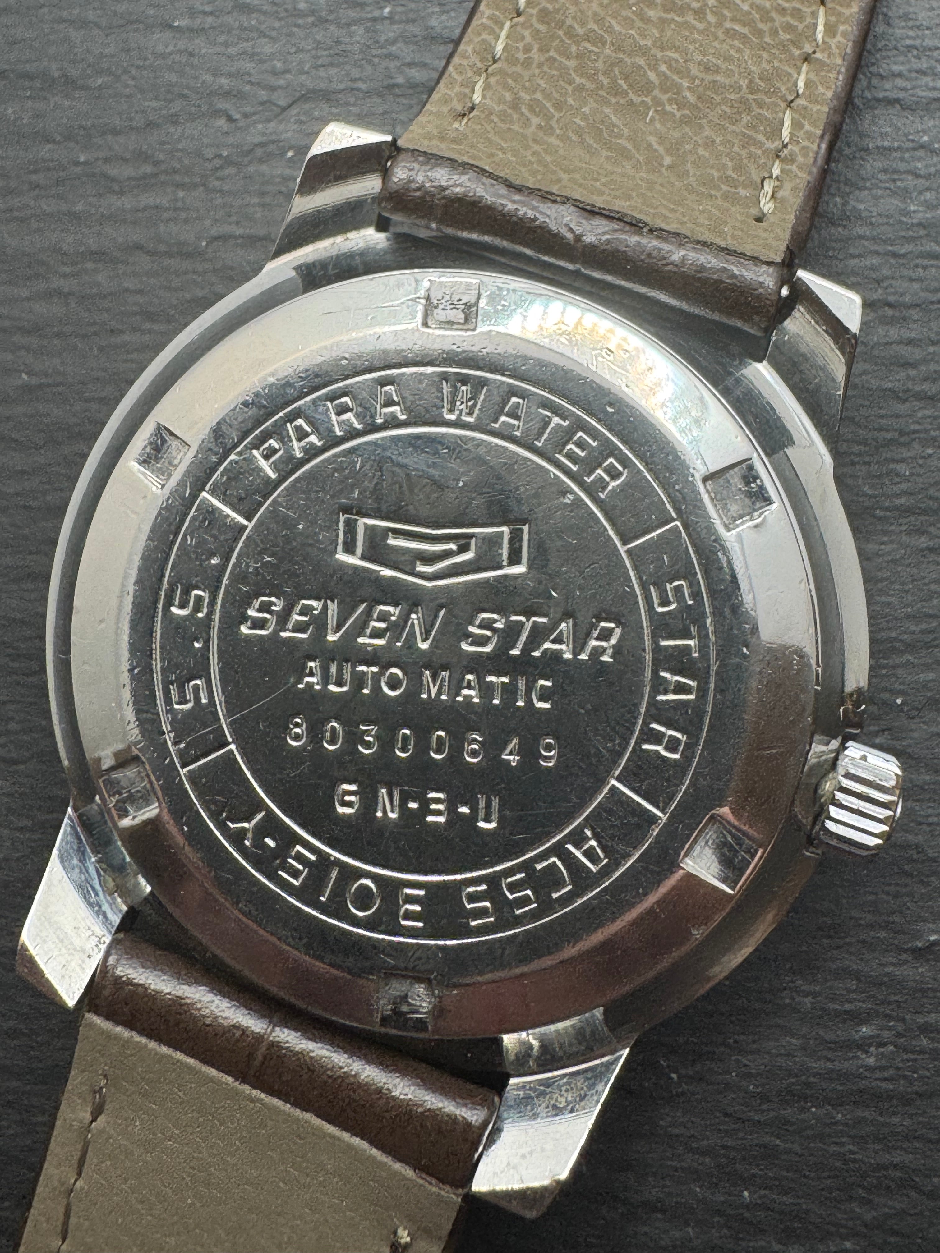 Seven Stars マッチ Citizen Seven Star Deluxe Automatic - March 1968 - Tropical Dial