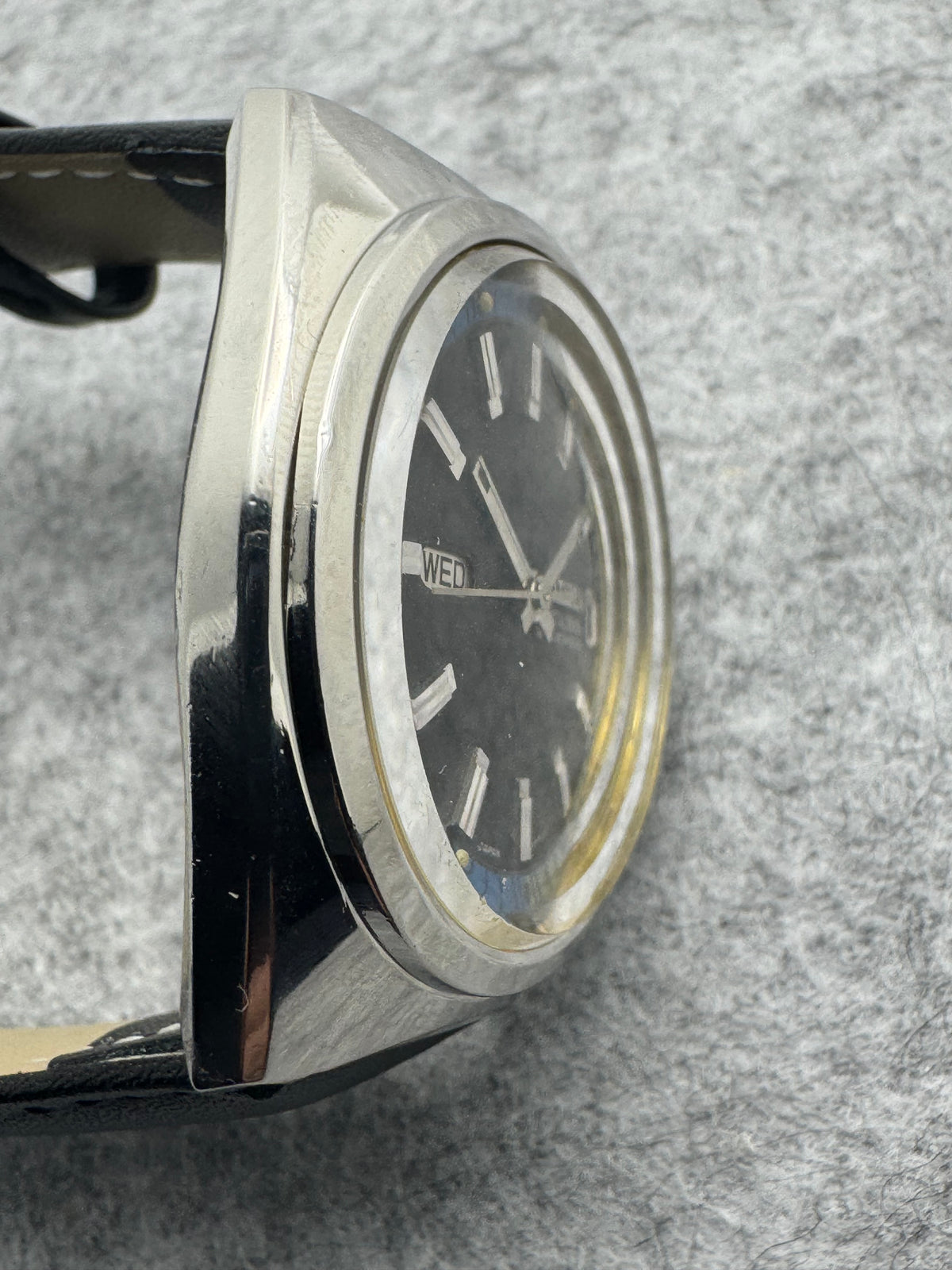 Citizen Crystal Seven Automatic 27 Jewels (ACSS 2932 Y) – Parawater – Tag/Datum – Mai 1968, in frisch in Japan revidiert