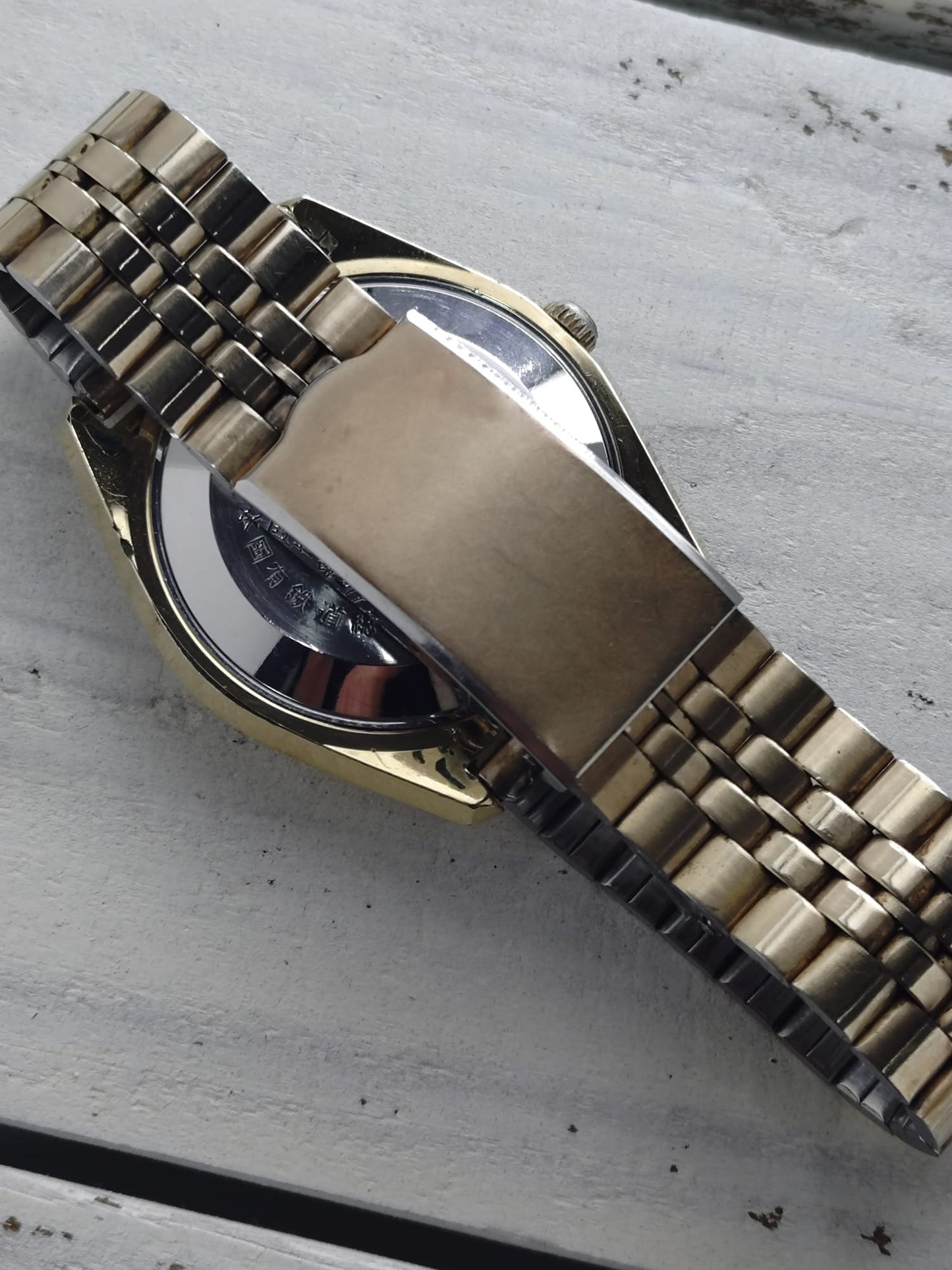 Seiko Lord Matic 23J 5606-7000 – JNR-Widmungsuhr (Japan. Staatsbahn), vergoldet, revidiert