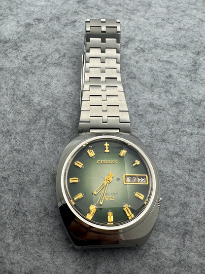 Citizen Seven Star V2 – 26 Jewels – grünes Verlaufszifferblatt – März 1973 – frisch revidiert