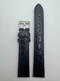 Seiko Leather Strap RS10C18NY 18-16 with Quick Release System 18 mm – Crocodile Embossed Cowhide, Navy Blue (JDM)