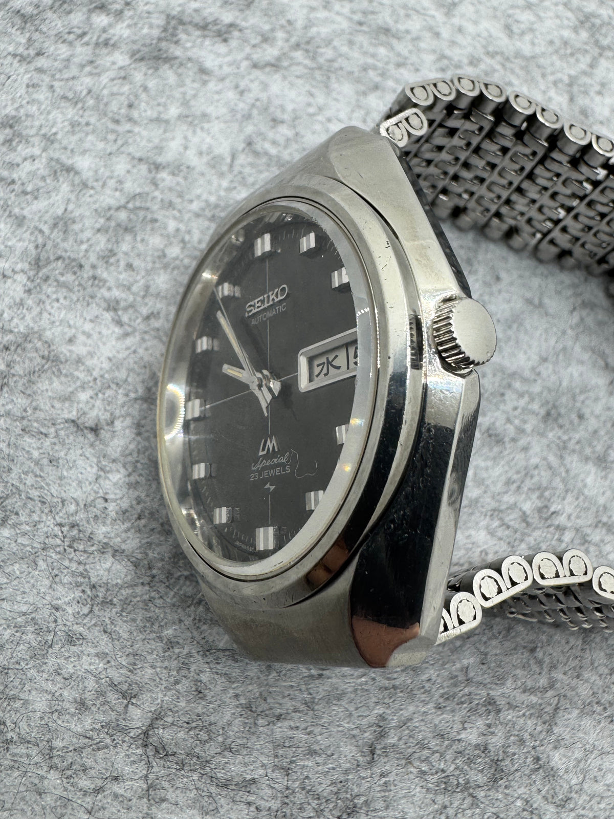 Seiko Lord Matic Special 5206-6120 – Hi-Beat – Février 1973 – cadran noir – fraîchement révisée