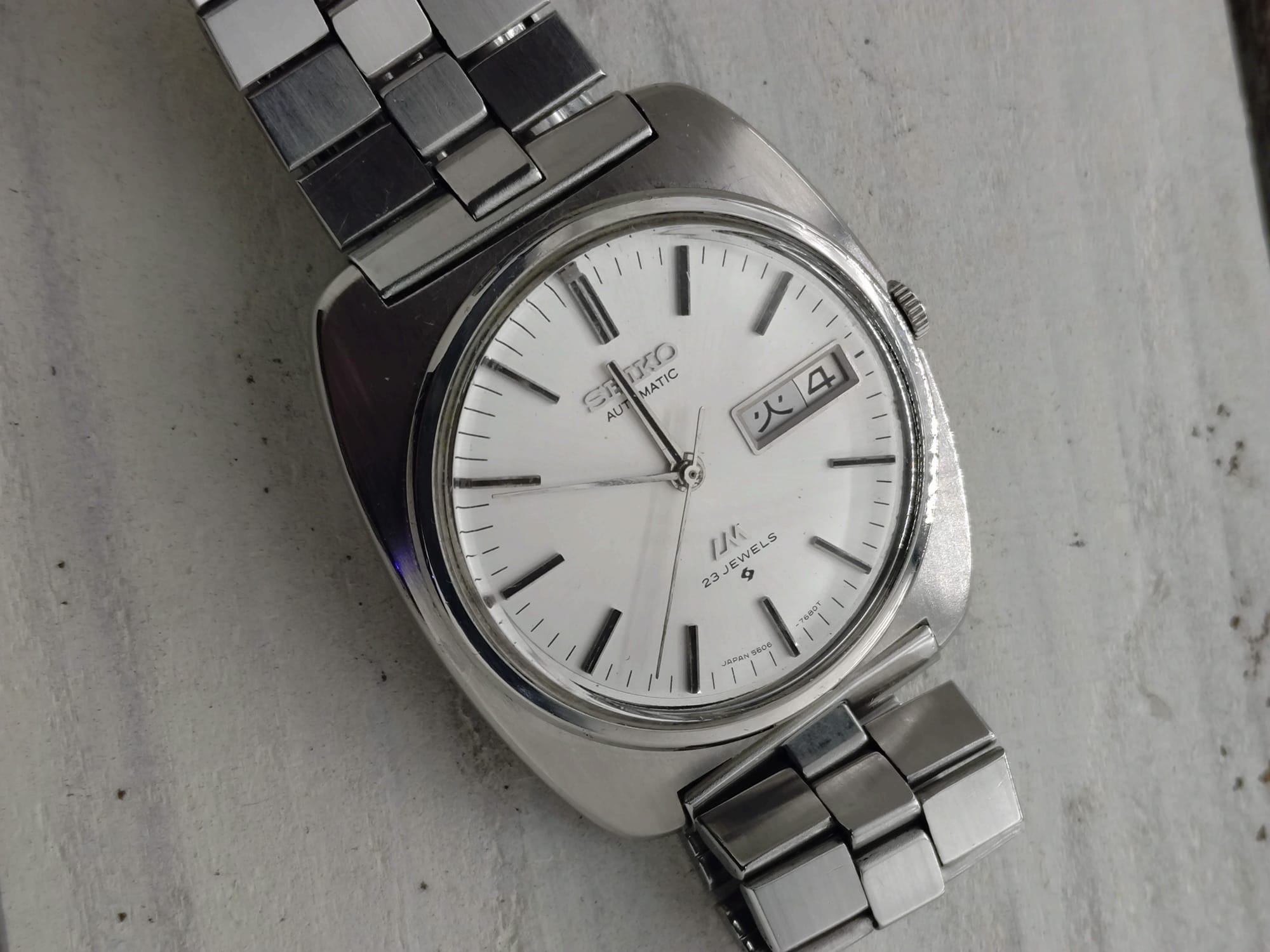 Seiko Lord Matic 5606-7130 – Dec. 1969 – Day-Date, Original Steel