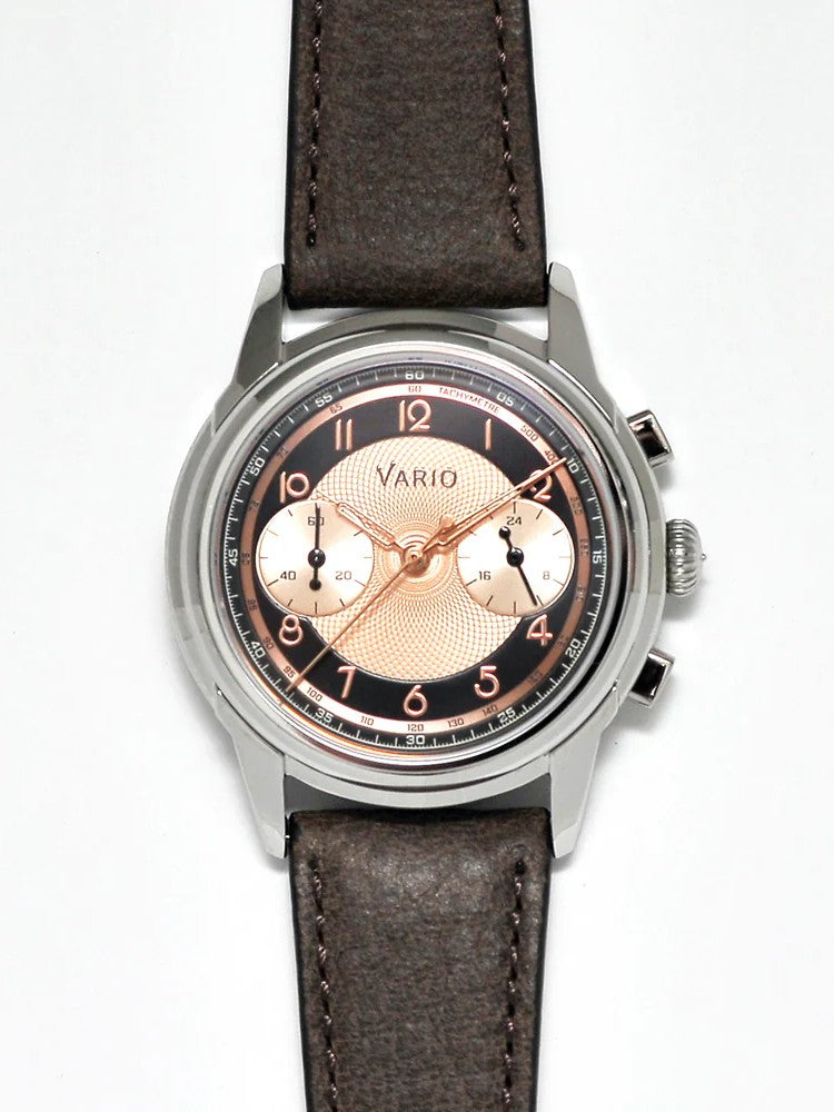 Vario Empire - Salmon Tuxedo Tachymètre Chronograph Watch