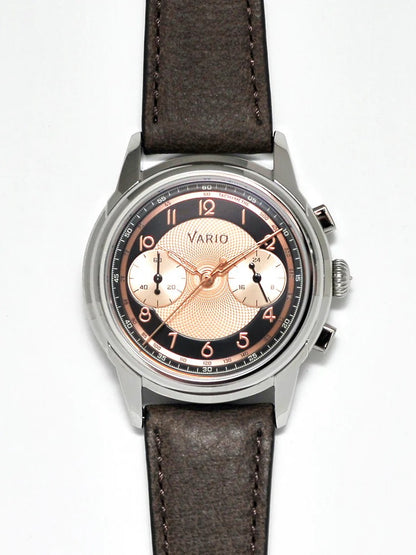 Vario Empire - Salmon Tuxedo Tachymètre Chronograph Watch