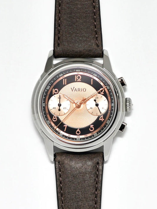 Vario Empire - Salmon Tuxedo Tachymètre Chronograph Watch