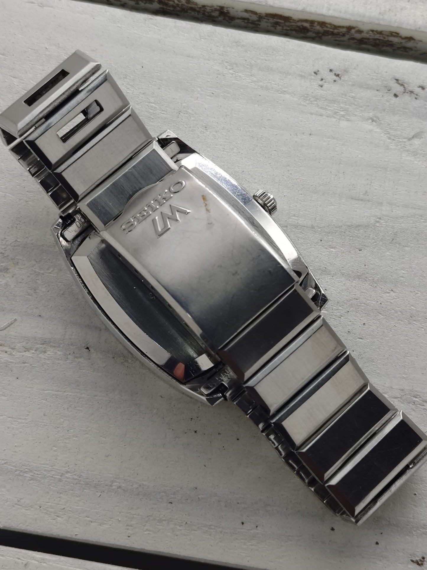 Seiko Lord Matic 5605-5000 – Graues Leinen-Zifferblatt & Original-Stahlband – 25 Jewels, Dezember 1969