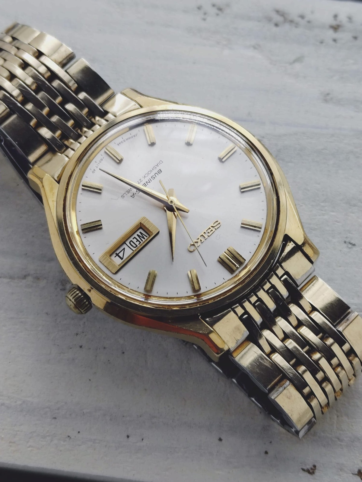 Seiko Business-A 8346-8000 – February 1971 – Diashock 27 Jewels, Day/Date – Original Bracelet – Serviced 2026