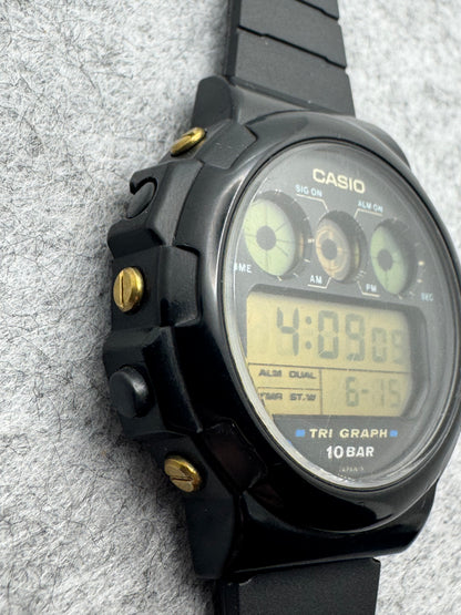 Casio Tri-Graph TGW-10 – um 1988 - Modul 827 – seltene digitale Analogsimulation der späten 1980er – revidiert, neues Band