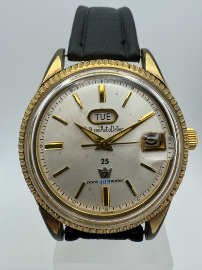 Citizen Auto Dater Seven 25 Jewels – Ref. AW14701 – 40,1 mm Gehäuse – Tag/Lupendatum - in Japan revidiert