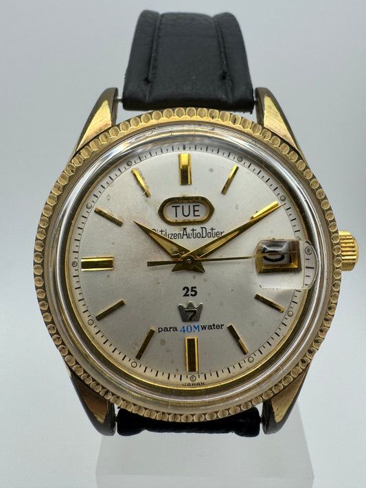 Citizen Auto Dater Seven 25 Jewels – Ref. AW14701 – 40,1 mm Gehäuse – Tag/Lupendatum - in Japan revidiert