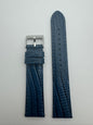 Seiko Lederarmband RS17C20NY 20-18 mit Schnellwechselsystem 20 mm – Rindleder mit Teju-Eidechsenprägung, marineblau (JDM)
