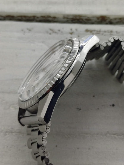 Seiko 5 – Réf. 6119-8031 – Calibre 6119, 21 rubis, Suwa Seikosha – lunette cannelée – juillet 1968 – fraîchement révisée