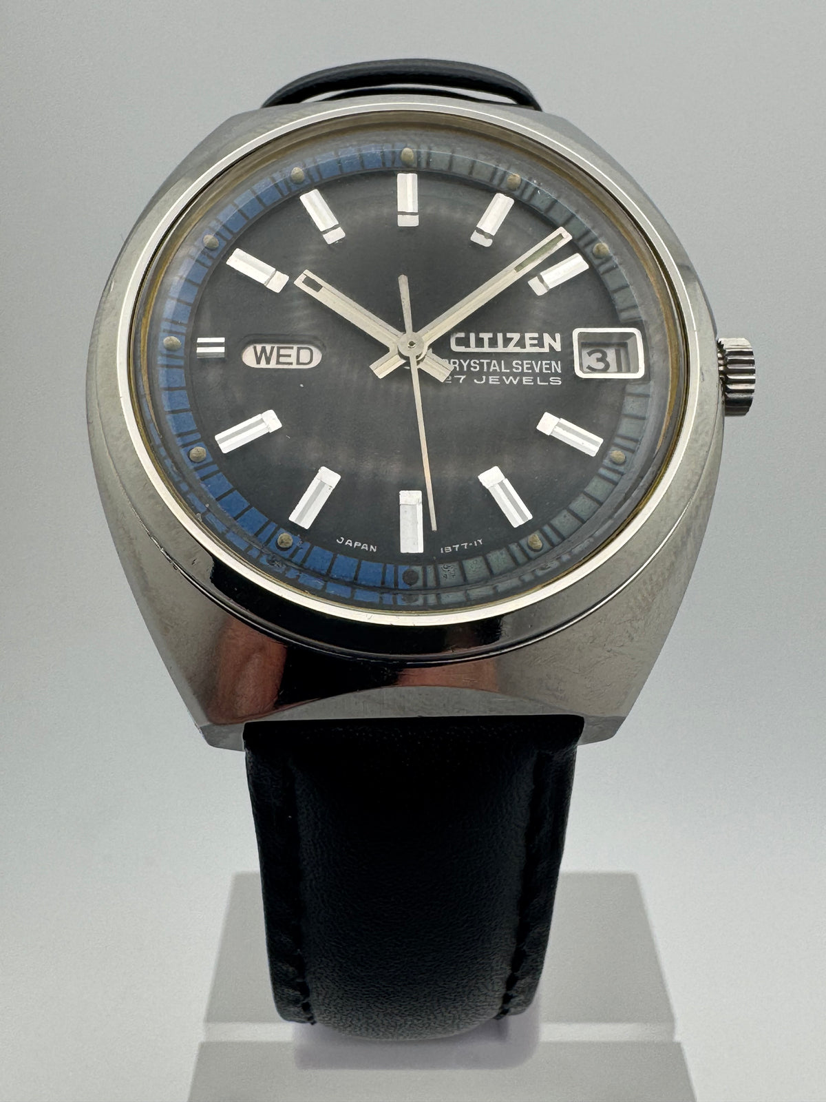 Citizen Crystal Seven Automatic 27 Jewels (ACSS 2932 Y) – Parawater – Tag/Datum – Mai 1968, in frisch in Japan revidiert