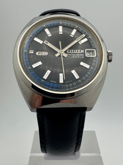Citizen Crystal Seven Automatic 27 Jewels (ACSS 2932 Y) – Parawater – Tag/Datum – Mai 1968, in frisch in Japan revidiert