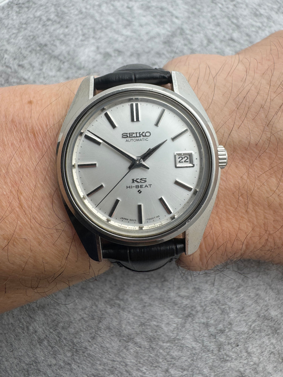 King Seiko Hi-Beat Réf. 5625-7000 – Décembre 1969 – Daini Seikosha – avec médaillon – révisée