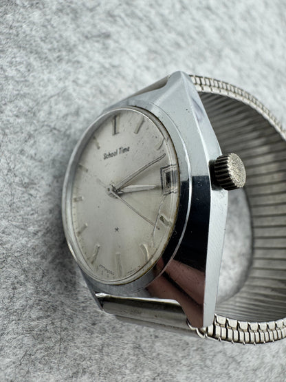 Seiko Tomony „School Time" – Handaufzug mit Datum – japanische Schüleruhr der 1970er, Ref. 5000-6000