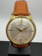 Seiko Seikomatic Ref. 15007DE, goldplattiert, frisch in Japan revidiert, mit NOS-Lederband, frühe 60er Jahre