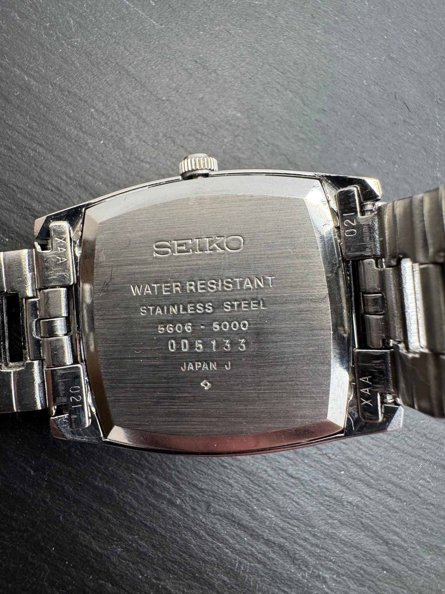 Seiko Lord Matic 5606-5000 – seltene rechteckige Vintage-Automatik mit Original-LM-Band – Dezember 1970 – revidiert 2025