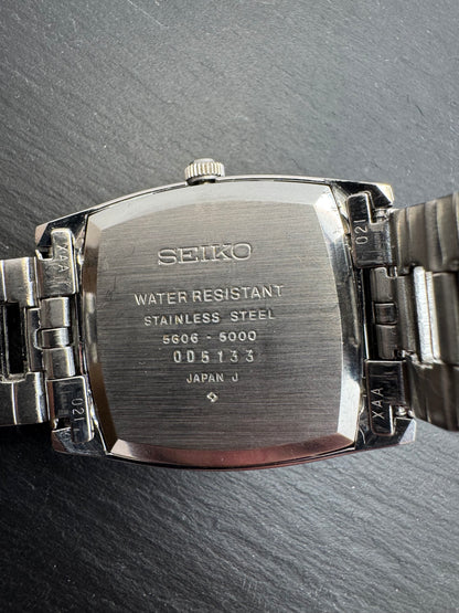 Seiko Lord Matic 5606-5000 – seltene rechteckige Vintage-Automatik mit Original-LM-Band – Dezember 1970 – revidiert 2025
