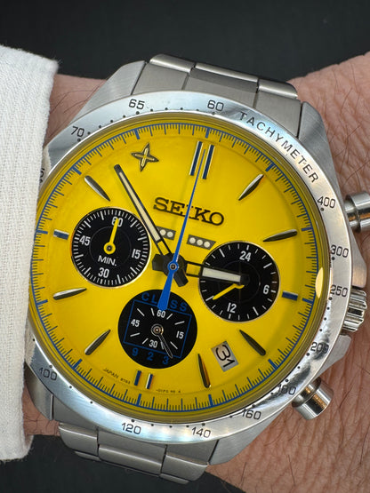 Seiko Chronograph “Dr. Yellow – Class 923 20th Anniversary Limited Edition” (Ref. 8T63-01E0 / No. 426/5000)