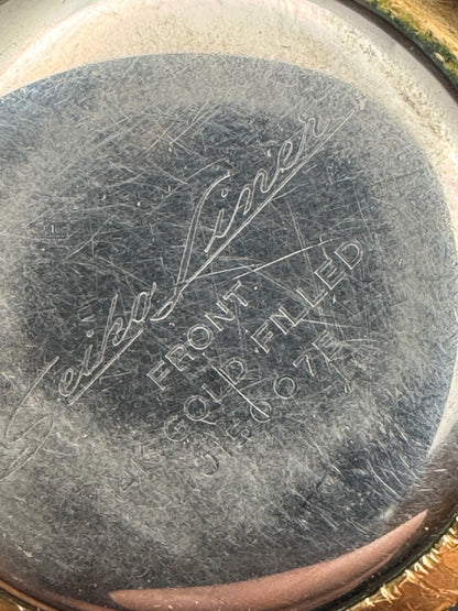 Seiko Liner « Diashock 23 Jewels » – Réf. J15007E – Calibre 3140, remontage manuel – Plaqué or – Début des années 1960 – Récemment révisée