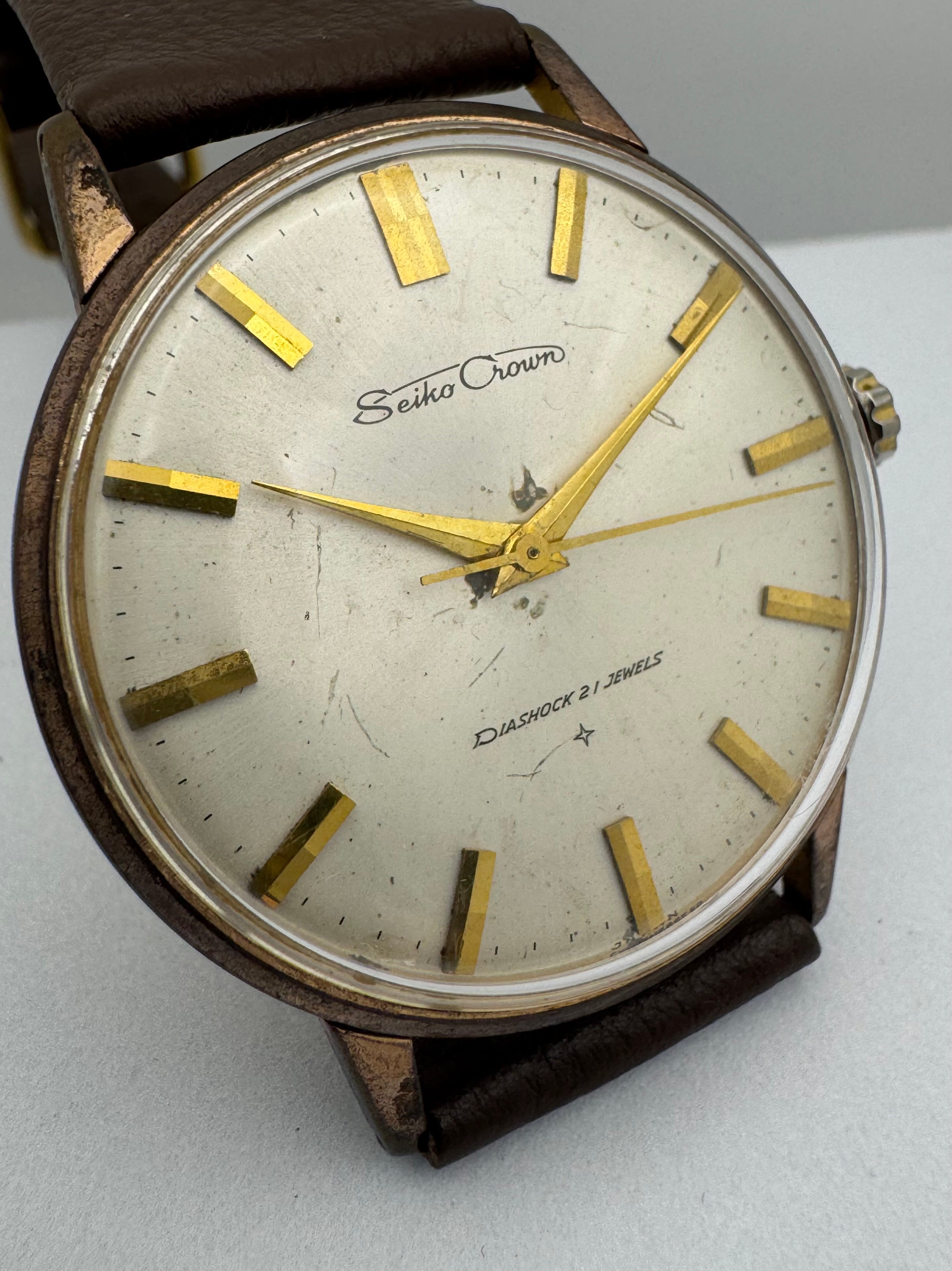 Seiko Crown Diashock 21 Jewels – Ref. J15003E – Japanese