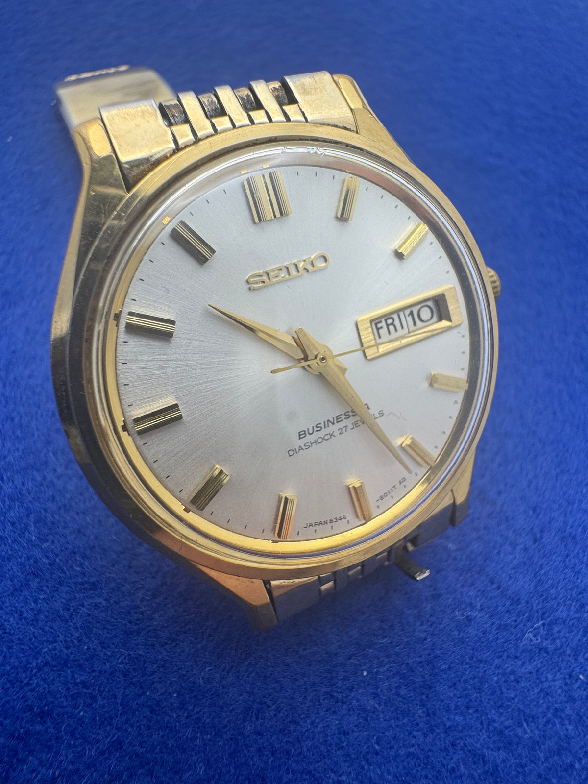 Seiko Business-A 8346-8000 – February 1971 – Diashock 27 Jewels, Day/Date – Original Bracelet – Serviced 2026