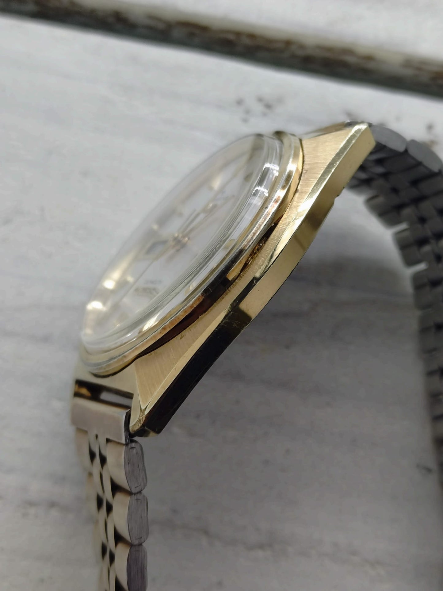 Seiko Lord Matic 23J 5606-7000 – JNR-Widmungsuhr (Japan. Staatsbahn), vergoldet, revidiert