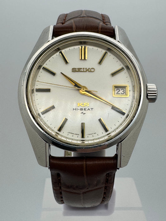 King Seiko Hi-Beat Ref. 4502-7000 – July 1969 – Daini Seikosha – with caseback medallion – serviced