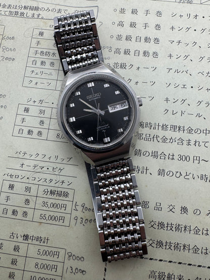 Seiko Lord Matic Special 5206-6120 – Hi-Beat – Février 1973 – cadran noir – fraîchement révisée