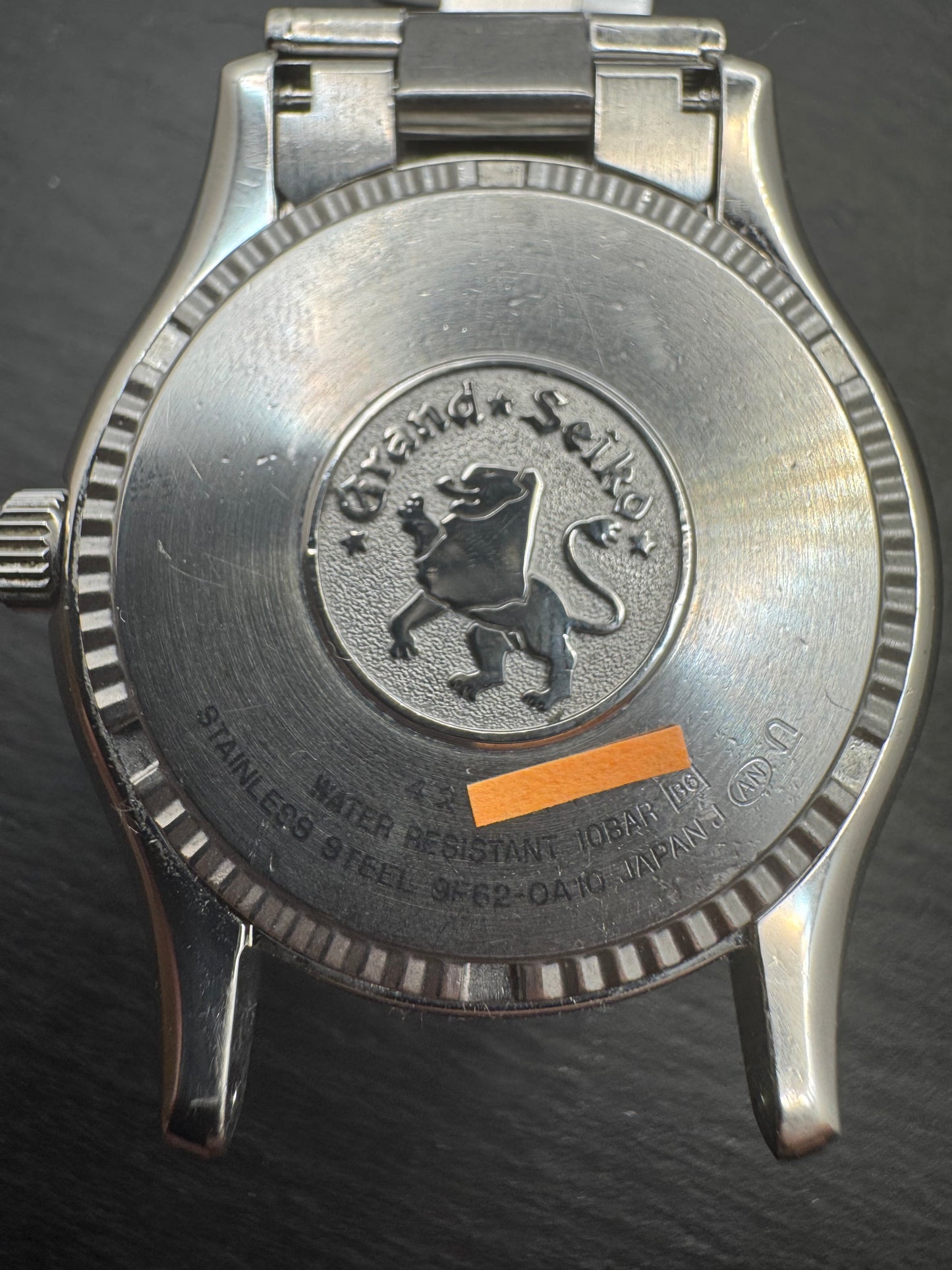 Grand Seiko Quarz SBGX005 / 9F62-0A10 - Champagnerfarbenes Sunburst-Zifferblatt · Original Stahlband mit GS-Schließe · Februar 2004