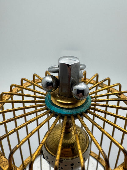 Kindai Watch Co. Bird Cage Clock – mechanical birdcage clock – rotating time display – moving bird – vintage Japan – serviced