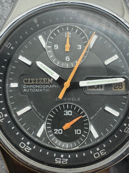 Citizen Chronograph Automatic – Caliber 8110 – Day/Date, Inner Rotating Bezel – October 1970 - Original Steel Bracelet