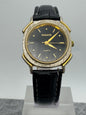 Rogatis Quartz – Two-Tone Case with Black Dial – Japanese Ladies' Watch with New Leather Strap