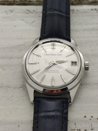 Citizen Homer Date « Parawater » – Réf. 63-1019 – Calibre Homer, 17 rubis, remontage manuel – Acier inoxydable – Mars 1969 – fraîchement révisée
