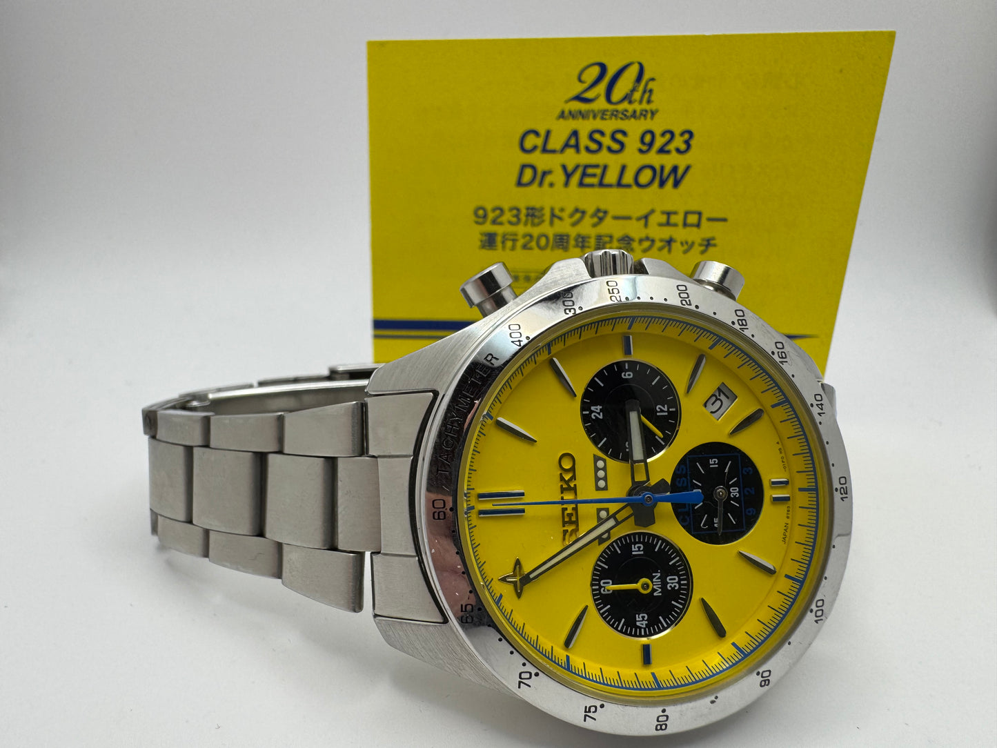 Seiko Chronograph “Dr. Yellow – Class 923 20th Anniversary Limited Edition” (Ref. 8T63-01E0 / No. 426/5000)
