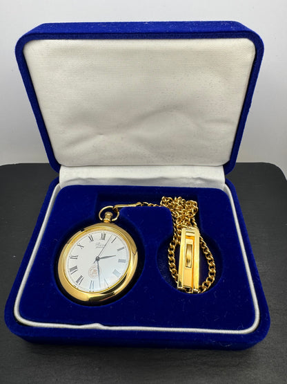 Ricoh Quartz Taschenuhr – Jubiläumsedition Zen-Nichi Kaikan („全日会館落成記念“)