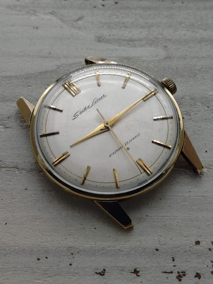 Seiko Liner « Diashock 23 Jewels » – Réf. J15007E – Calibre 3140, remontage manuel – Plaqué or – Début des années 1960 – Récemment révisée