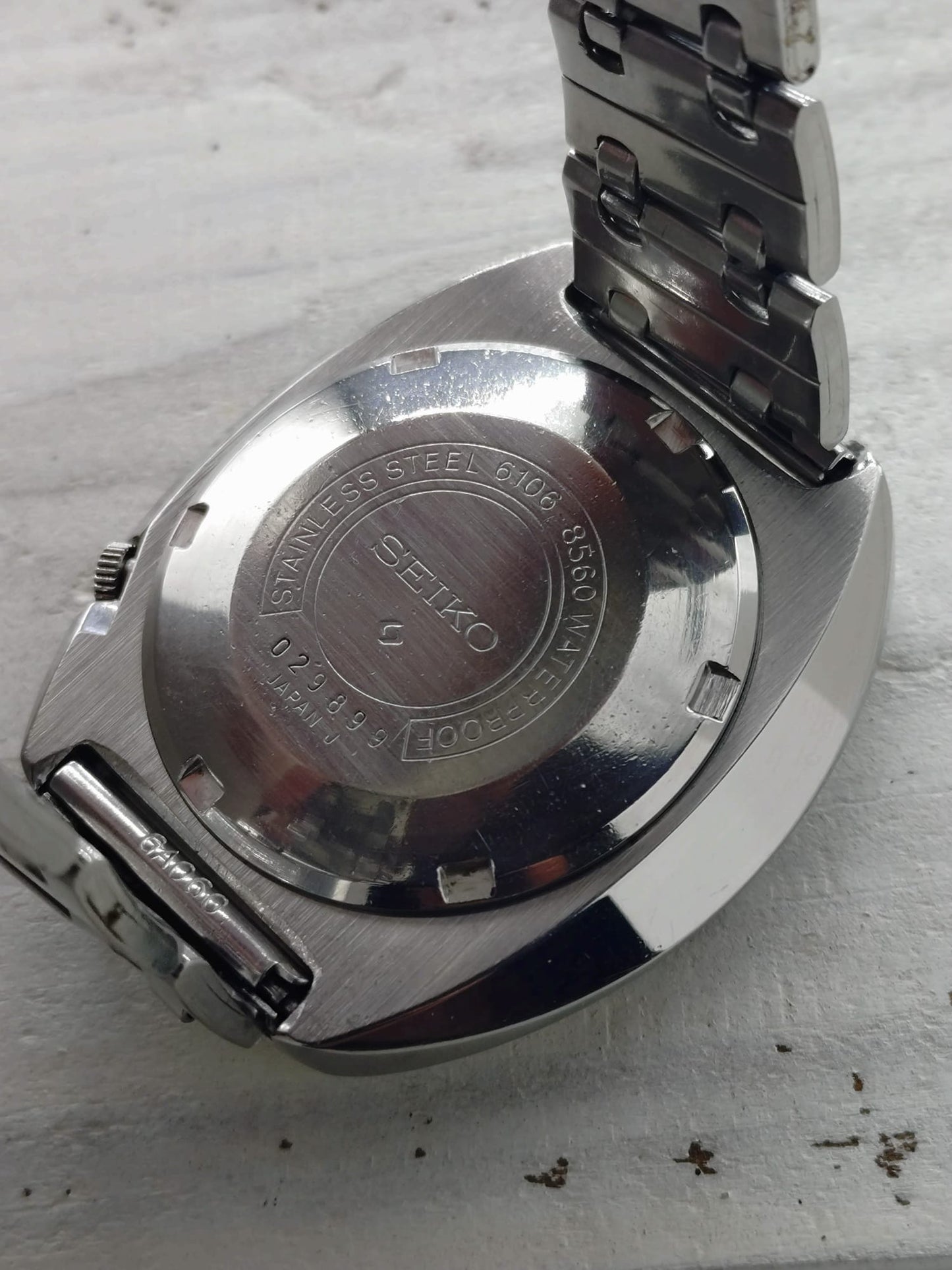 Seiko 5 Sports 6106-8560 – Feb. 1970 – blaues Dial, Originalband, revidiert