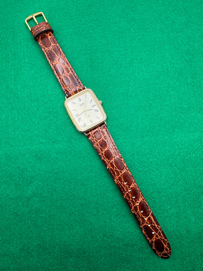 Seiko Quarz 6431-5090 – Rechteckige Dresswatch der frühen 1980er Jahre (Januar 1981)