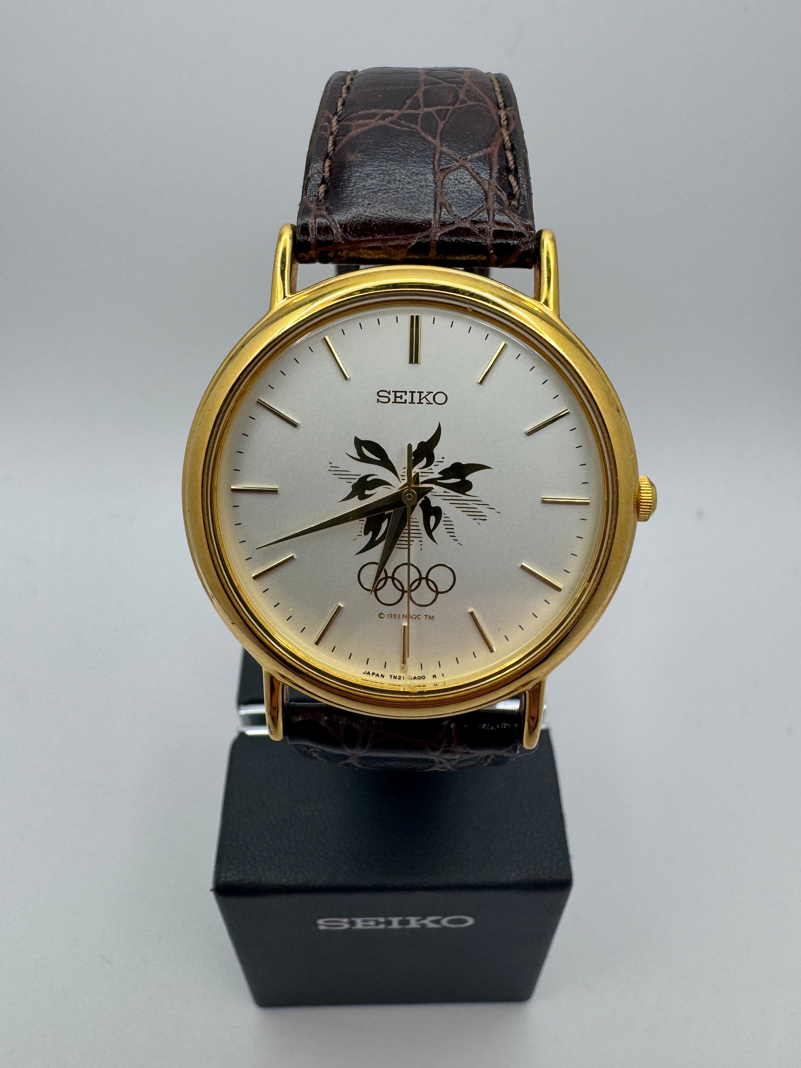 Seiko Nagano Olympic Commemorative Watch 1998 – Ref. 7N21-8A00