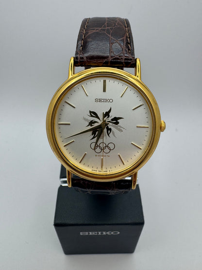 Seiko Nagano Olympic Commemorative Watch 1998 – Ref. 7N21-8A00 – Olympic Rings Dial – produziert Oktober 1997