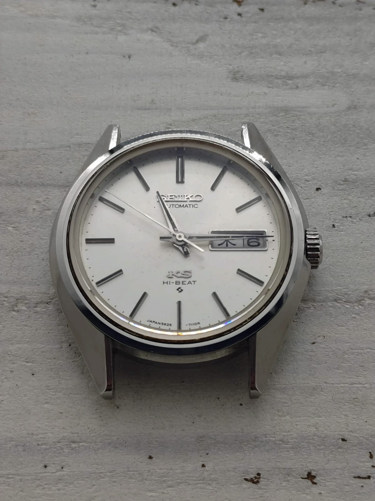 King Seiko Hi-Beat 5626-7113 – Caliber 5626A, Suwa Seikosha – Stainless steel – June 1974 – freshly serviced