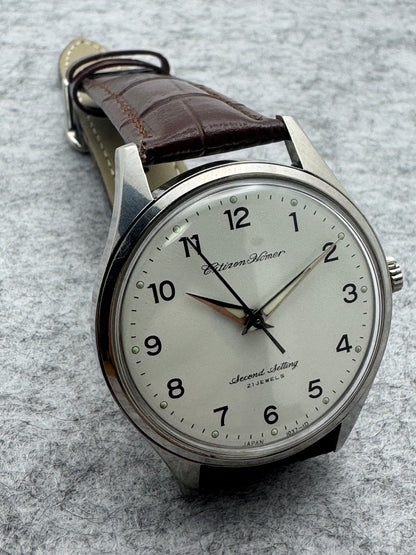 Citizen Homer Second Setting – 21 Jewels – JNR Railway Watch – Shōwa 44 / 1969 – originale Eisenbahner-Dienstuhr - frisch revidiert